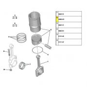 0606W1 - Bronzina de Biela - Medida STD (com furo na Bronzina)