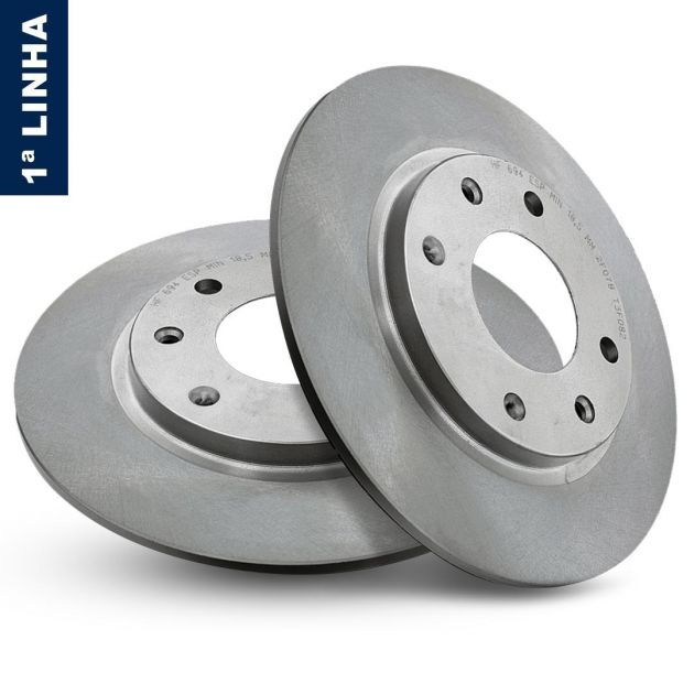 Disco de freio Traseiro Solido 206/207/306 1.4 8v/1.6 16v/2.0 8/16v/Xsara 1.6/1.8/2.0 16v