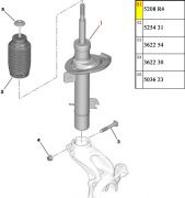 5208R2-Amortecedor Dianteiro - Lado Esquerdo