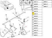 Anel de Vedacao do Tubo de Agua - Limpador de Parabrisas