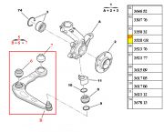 3520G8-Bandeja da Suspensao - Lado Eequerdo