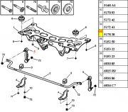 517838-Bieleta da Suspensao Traseira - Plastico