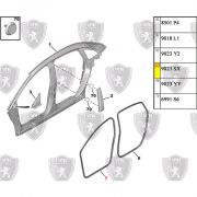 Borracha de Porta Dianteira/Traseira