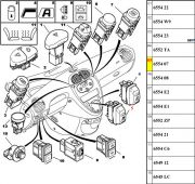 Botao do Vidro - Lado Esquerdo