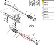 Barra Axial da Direcao 237mm Citroen C3 ano 2003 a 2012