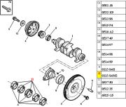 0113S4-Bronzina de Mancal - Medida 0,50
