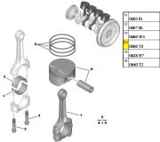 0113Y2-Bronzina de Mancal STD