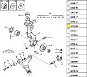 352350-Bucha da Bandeja da Suspensao - Central/ Menor