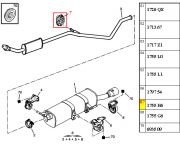 Coxim do Escapamento - Intermediario