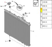 131299-Bucha de Fixacao do Radiador - Superior