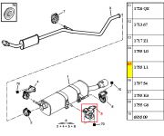 Coxim do Escapamento - Traseiro