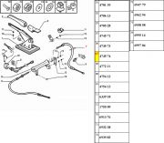 Cabo de Freio de Mao - Lado Direito/ Com Protetor Termico