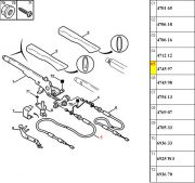 Cabo de Freio de Mao - Lado Esquerdo/ Freio a Tambor