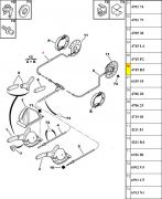 4745H3-Cabo de Freio de Mao - Lado Esquerdo/ Freio a Disco