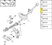 2444R9-Cambio Seletor de Marchas do Cambio Automatico AL4