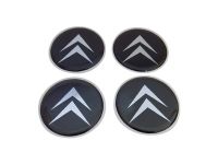 Adesivo para Calota - Roda de Liga Leve/ Medida 48mm - Preto/Logo Antigo