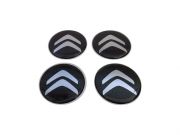 Adesivo para Calota - Roda Liga Leve/ Medida 48mm - Preto/Logo Moderno