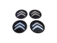 Adesivo para Calota - Roda Liga Leve/ Medida 48mm - Preto/Logo Moderno