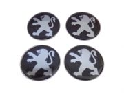 Adesivo para Calota - Roda Liga Leve/ Medida 48mm - Preto