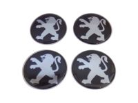 Adesivo para Calota - Roda Liga Leve/ Medida 48mm - Preto