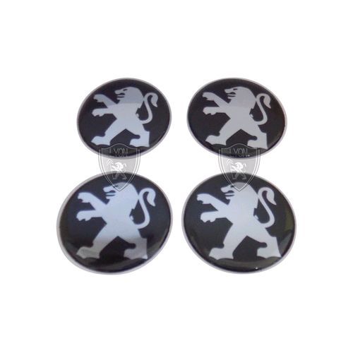 Adesivo para Calota - Roda de Liga Leve/ Medida 51mm - Preto