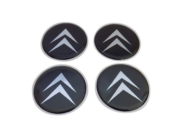 Adesivo para Calota - Roda de Liga Leve/ Medida 58mm - Preto/Logo Antigo