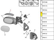Capa do Retrovisor - Lado Direito / Cromado