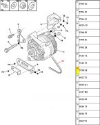 5750W7-Correia do Alternador / Medida 6Pk-750 (SEM AR E SEM DIRECAO HD)