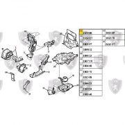 9674752180-Coxim do Motor - Lado Direito Hidraulico
