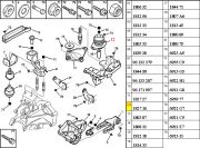 182716-Coxim do Motor - Lado Esquerdo Hidraulico