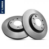 Disco de freio dianteiro Solido Peugeot 208 1.5 8v/Citroen C3 1.2/1.5 8v/1.4 8v