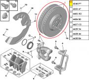 Disco de freio Dianteiro Ventilado Peugeot 407 2.0 16v