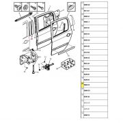 FAIXA DA COLUNA DA PORTA LADO DIREITO - PEUGEOT | 8665E5