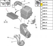 1444VX-Filtro de Ar - Com Pre Filtro/ Medida 244x184x62