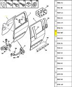 Forro de Porta Traseira - Lado Esquerdo