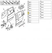 Friso Lateral da Porta Traseira - Direita/ 4 Portas