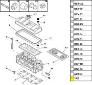 0209CJ- Jogo de junta Superior do Motor - Com Retentor