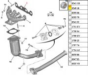 0349K1-Junta do Coletor de Escape