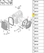220941-Junta do Carter do Cambio Automatico AL4 - Cor Vermelho
