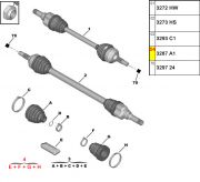 3287A1-Kit Coifa do Cambio - Trizeta Pequena