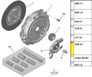 2050R7-Kit de Embreagem - Rolamento com Aba