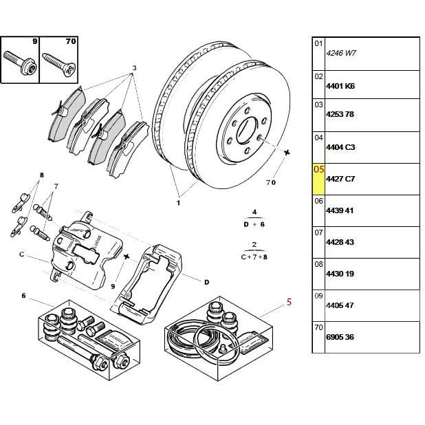 Kit de Pino de Reparo da Pinca
