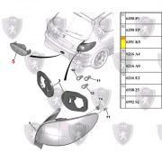 Lanterna de Neblina Traseira - Central