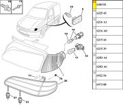 Lanterna de Pisca - Lado Esquerdo