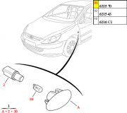 Lanterna do Pisca Lateral - Raiado