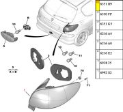 Lanterna Traseira - Lado Direito/ Ambar