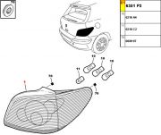 Lanterna Traseira - Lado Direita