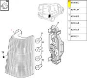 Lanterna Traseira - Lado Esquerdo