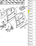 Limitador da Porta Traseira - Lado Direito/ Esquerdo