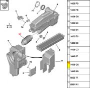 1436G6-Mangueira do Filtro de Ar